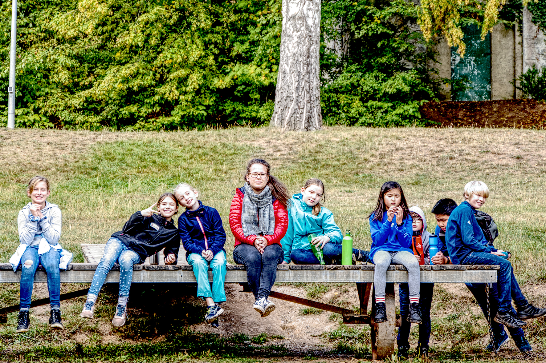 Gruppenfoto – Erasmus Frankfurter Stadtschule – ganztags und trilingual